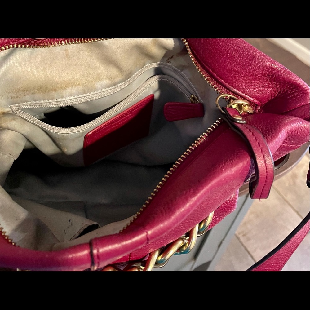 Coach Rasberry Pebble Leather Crossbody - Picture 2 of 3